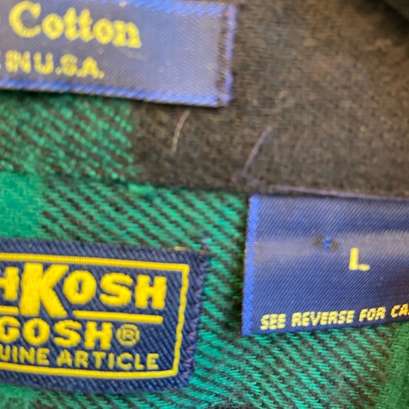 Vintage OshKosh Flannel Size L - Picture 4 of 4